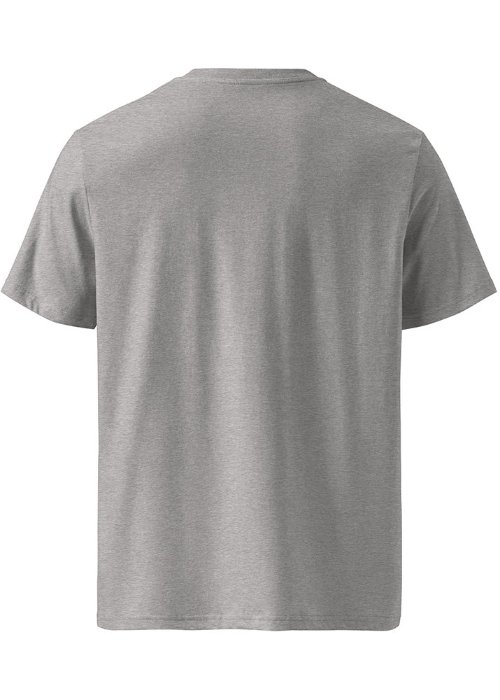 Back view of XRP eco T-shirt grey – sustainable Ripple tee